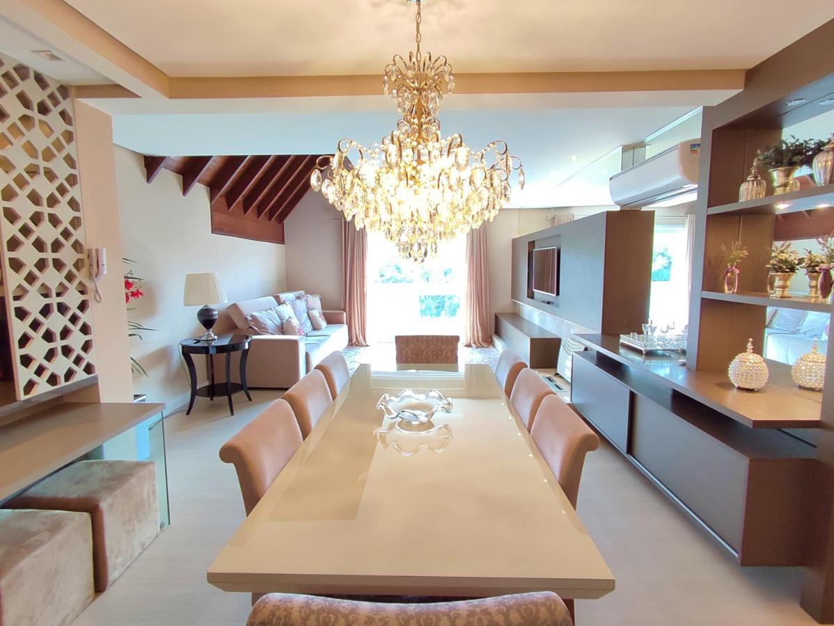 Luxuoso Apartamento Central Para 10 Pessoas Gramado Kültér fotó