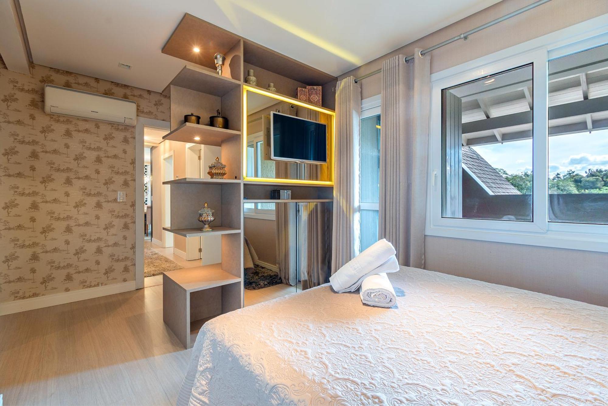 Luxuoso Apartamento Central Para 10 Pessoas Gramado Kültér fotó