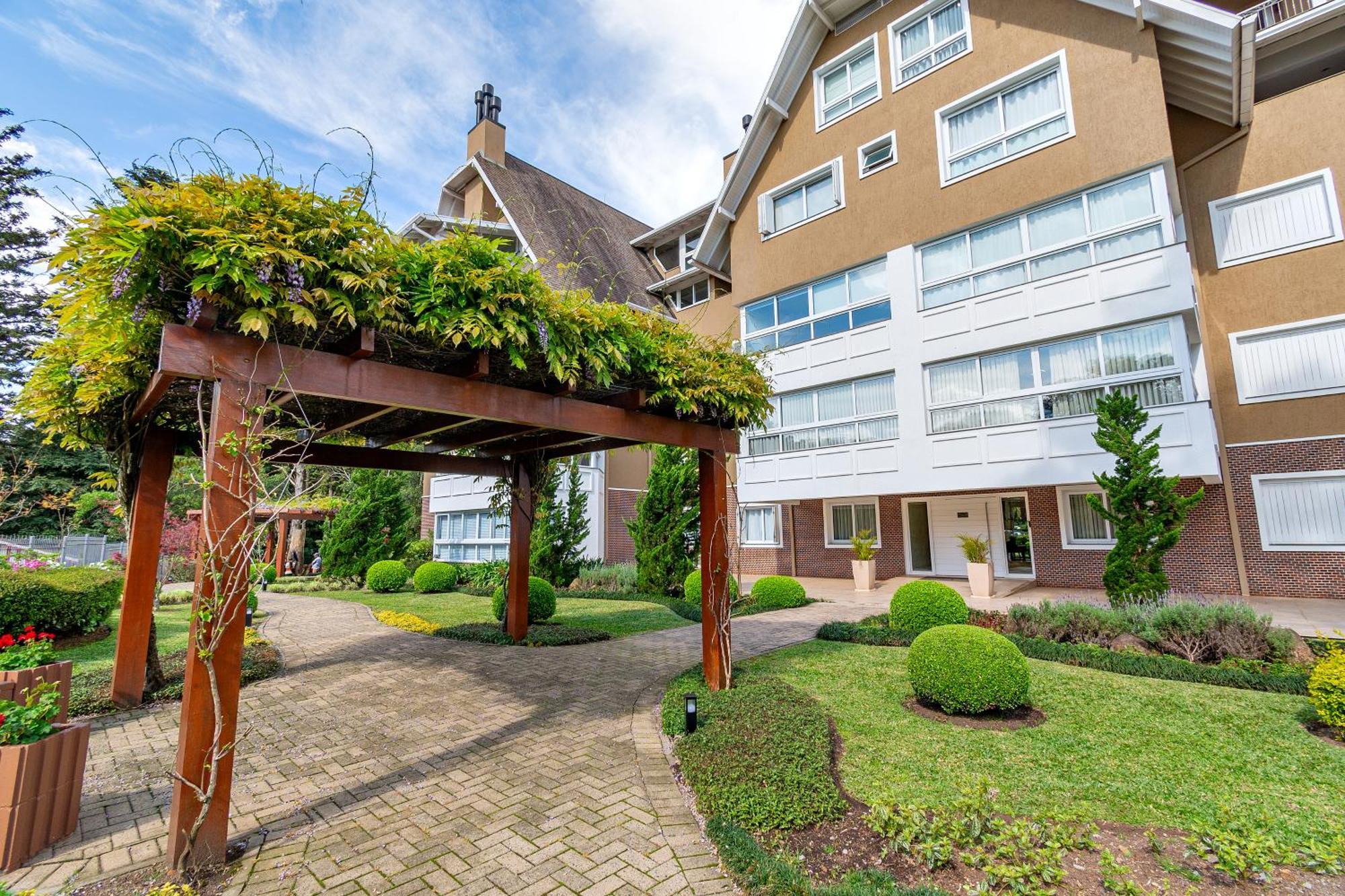 Luxuoso Apartamento Central Para 10 Pessoas Gramado Kültér fotó