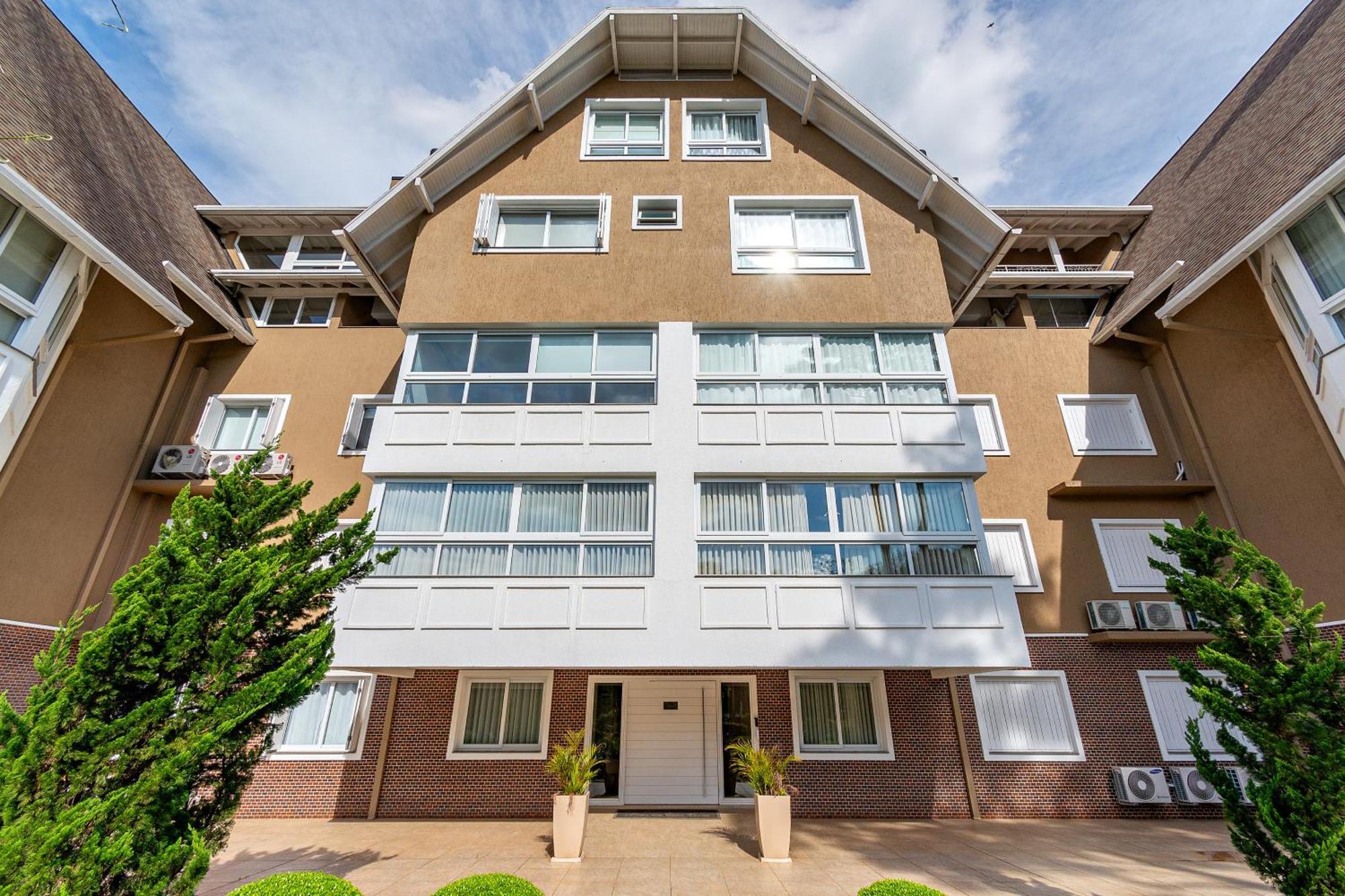 Luxuoso Apartamento Central Para 10 Pessoas Gramado Kültér fotó